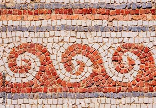 Mosaic Floor in Jerash, Jerash Governorate, Jordan photo