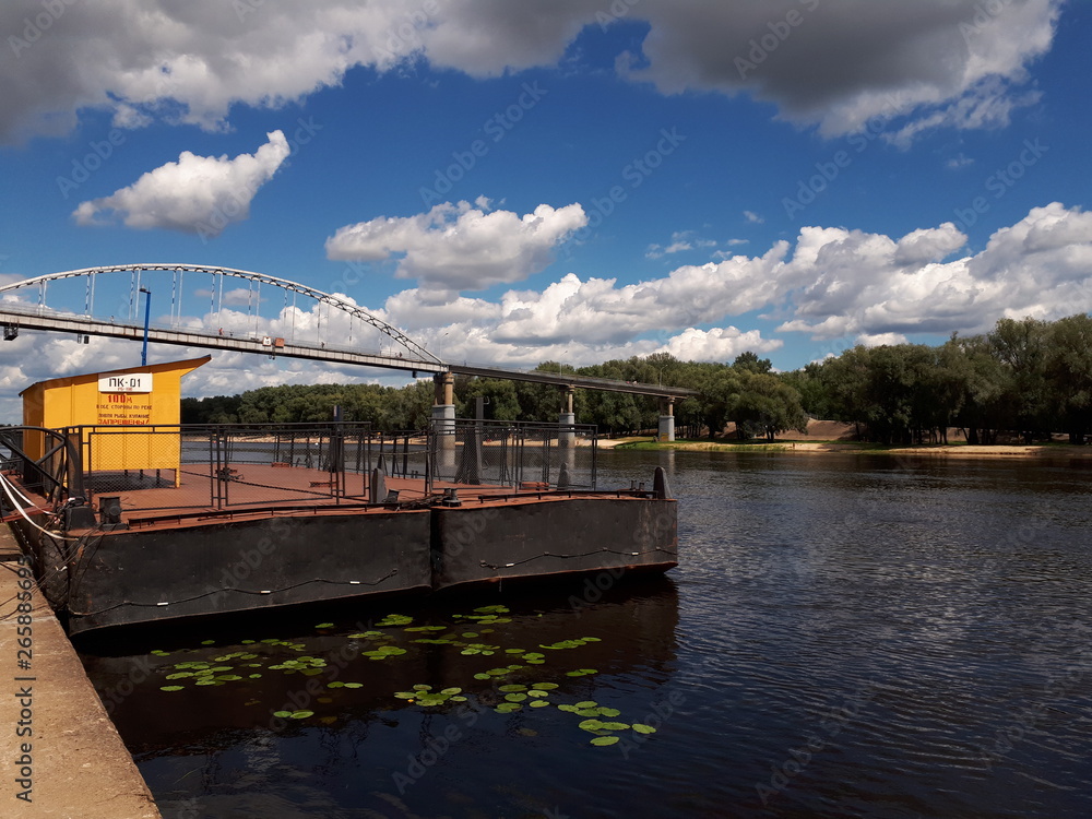 Fototapeta premium Summer, river, water, travel, sun