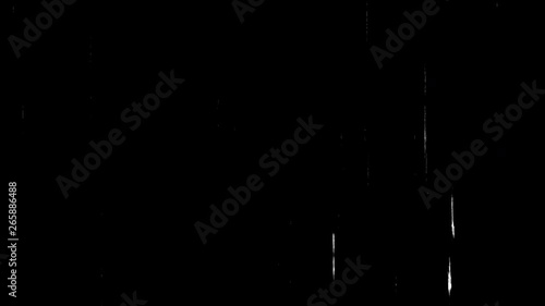 Black And White Realistic Flickering. Vintage Film Texture Effects. Abstract Digital Animation. 