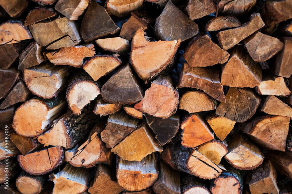 Close up of a stack of firewood logs. Close up of a stack of firewood logs.