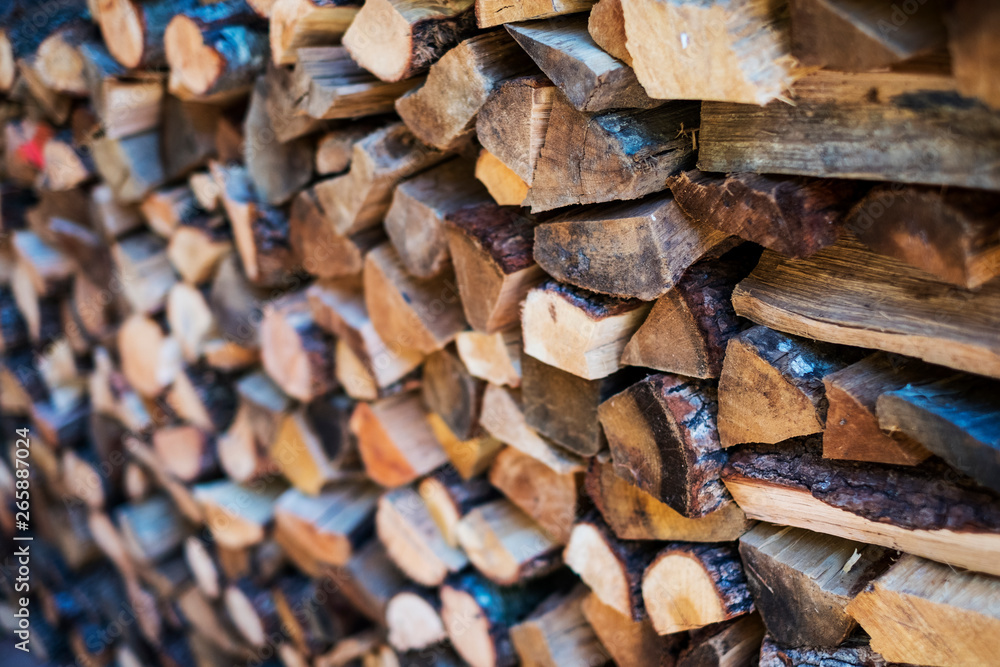 Close up of a stack of firewood logs. Close up of a stack of firewood logs.