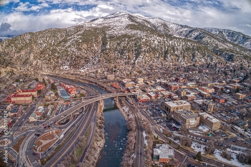 Glenwood Springs is a Community in the Mountains of Colorado where two Rivers meet photo