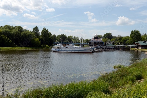 Moored at the restaurant "Float" the ship "Akademik Vavilov" in Yaroslavl