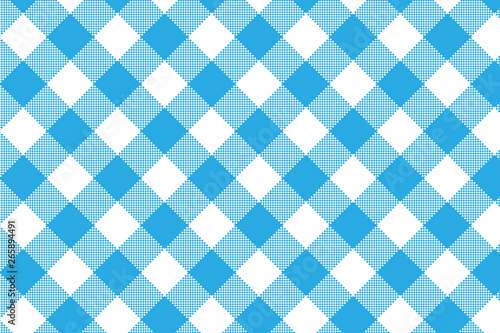 Gingham pattern. Texture from rhombus/squares for - plaid, tablecloths, clothes, shirts, dresses, paper, bedding, blankets, quilts and other textile products. Vector illustration EPS 10