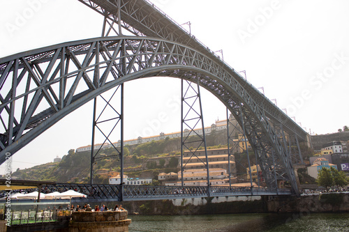 Dom Luis I Bridge across Douro River, and Monastery of Serra do Pilar background, Porto, Portugal © Appreciate