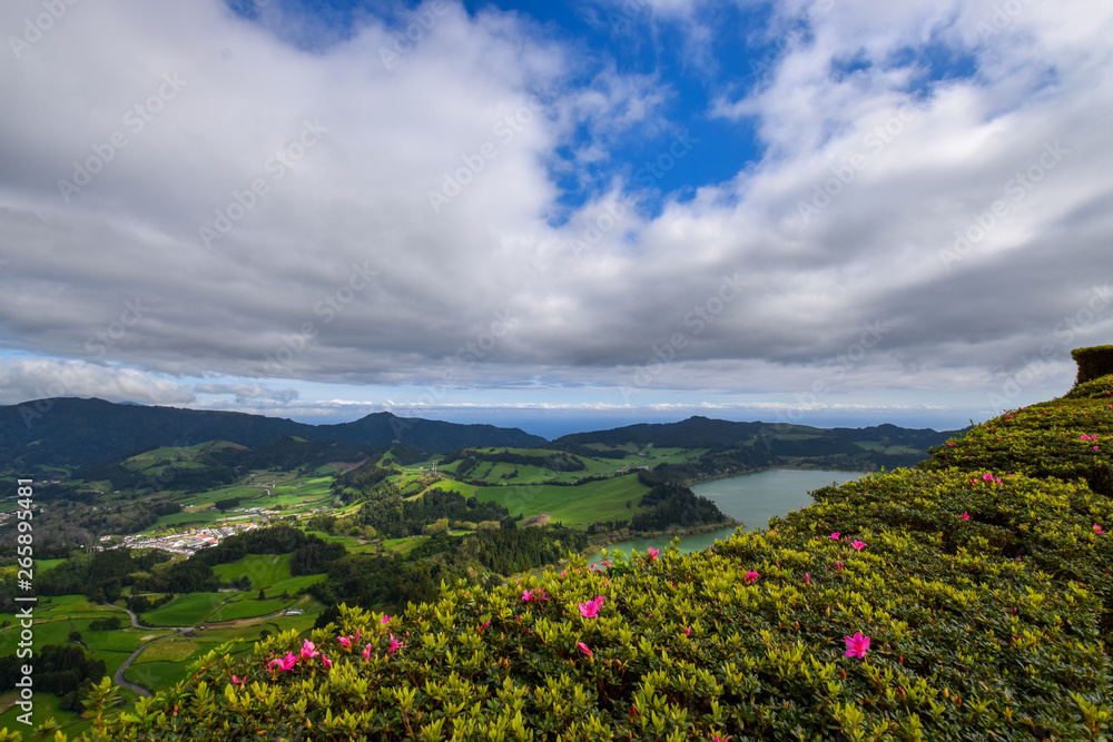 scenery at the azores island
