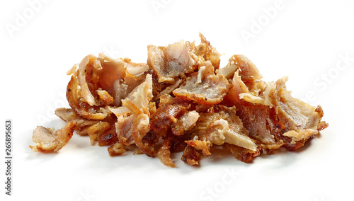 heap of fried chicken meat