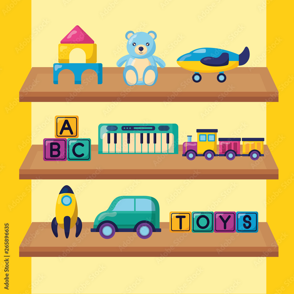 Naklejka premium kids toys design
