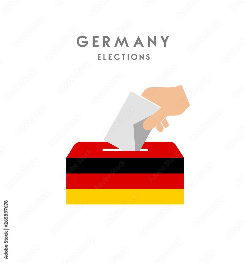 Vector work for the elections in germany Vector work for the elections in germany
