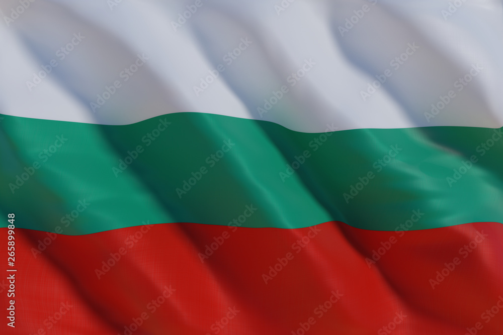 Bulgaria flag in the wind