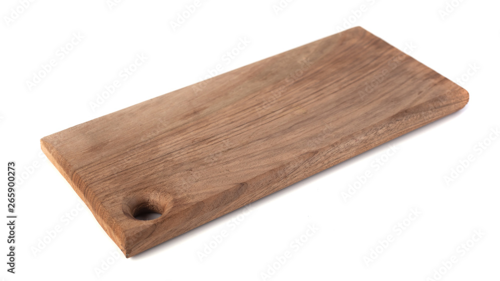 Wooden kitchen board isolated on white background Wooden kitchen board isolated on white background