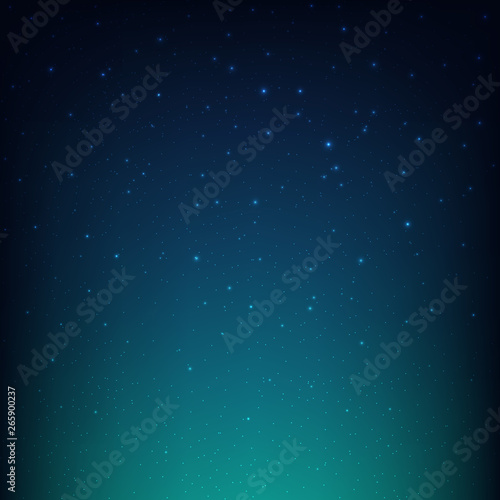 Fototapeta Naklejka Na Ścianę i Meble -  Night Starry Sky Blue Space Background