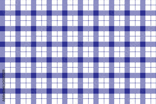 Gingham pattern. Texture from rhombus/squares for - plaid, tablecloths, clothes, shirts, dresses, paper, bedding, blankets, quilts and other textile products. Vector illustration EPS 10