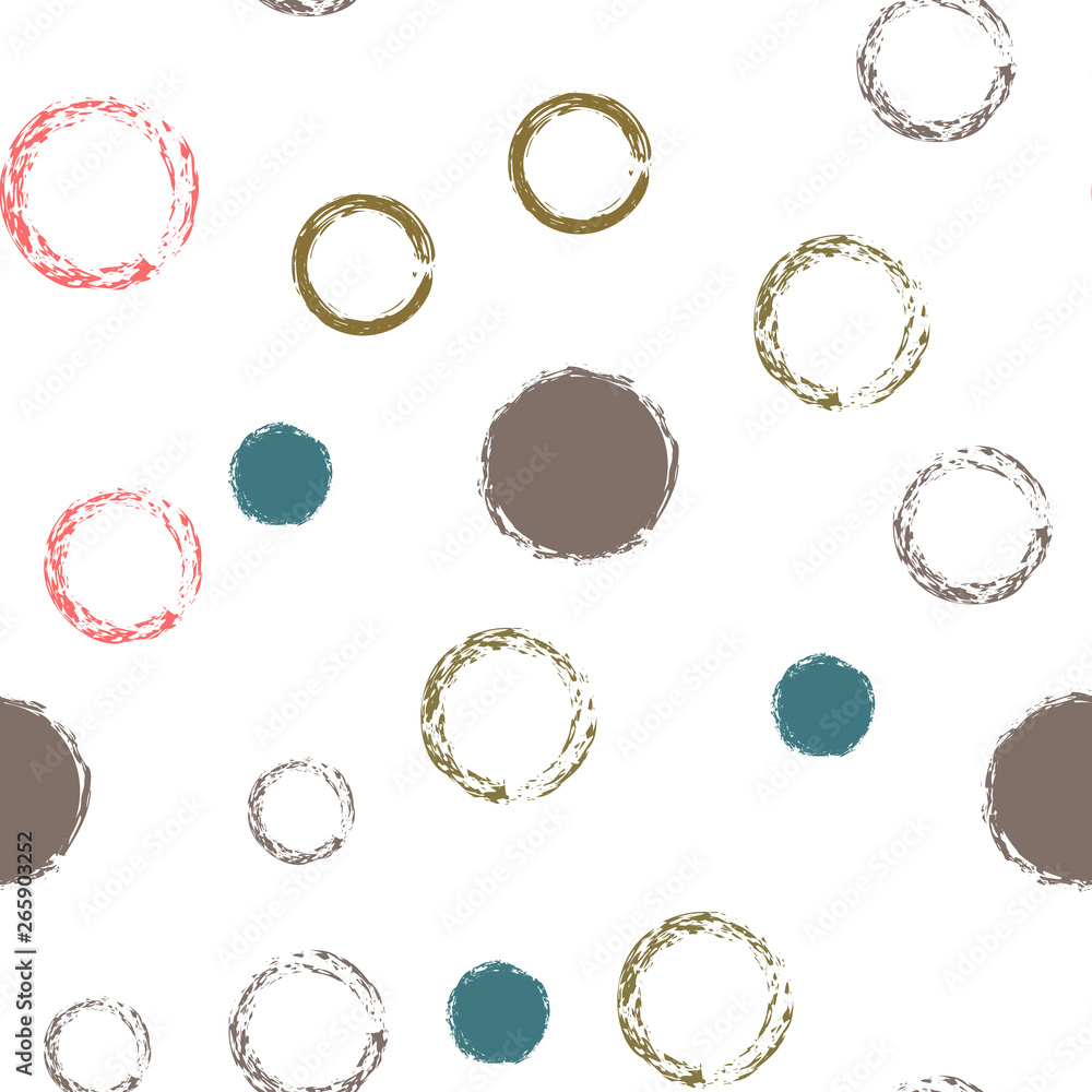 polka dots seamless pattern pastel