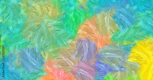 Abstract impressionism painting in Vincent Van Gogh style imitation. Art desi...