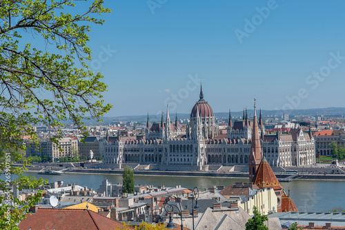 Danube and Hungary Parliament - Budapest - Hungary