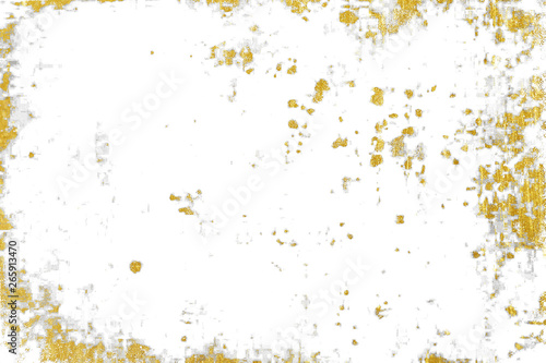 Gold splashes Texture. Brush stroke design element