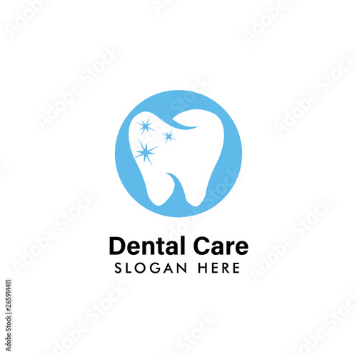 dental logo template. dental care icon symbol design