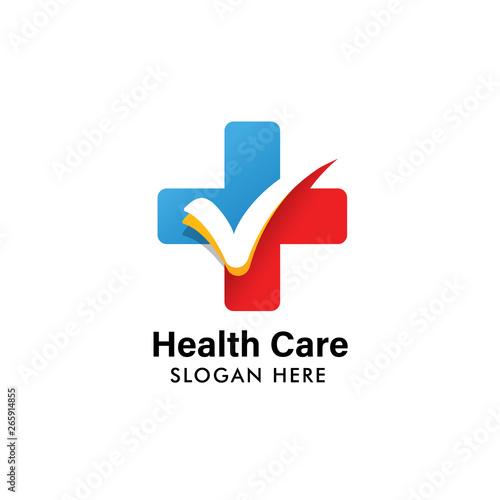 medical check logo template. health logo template