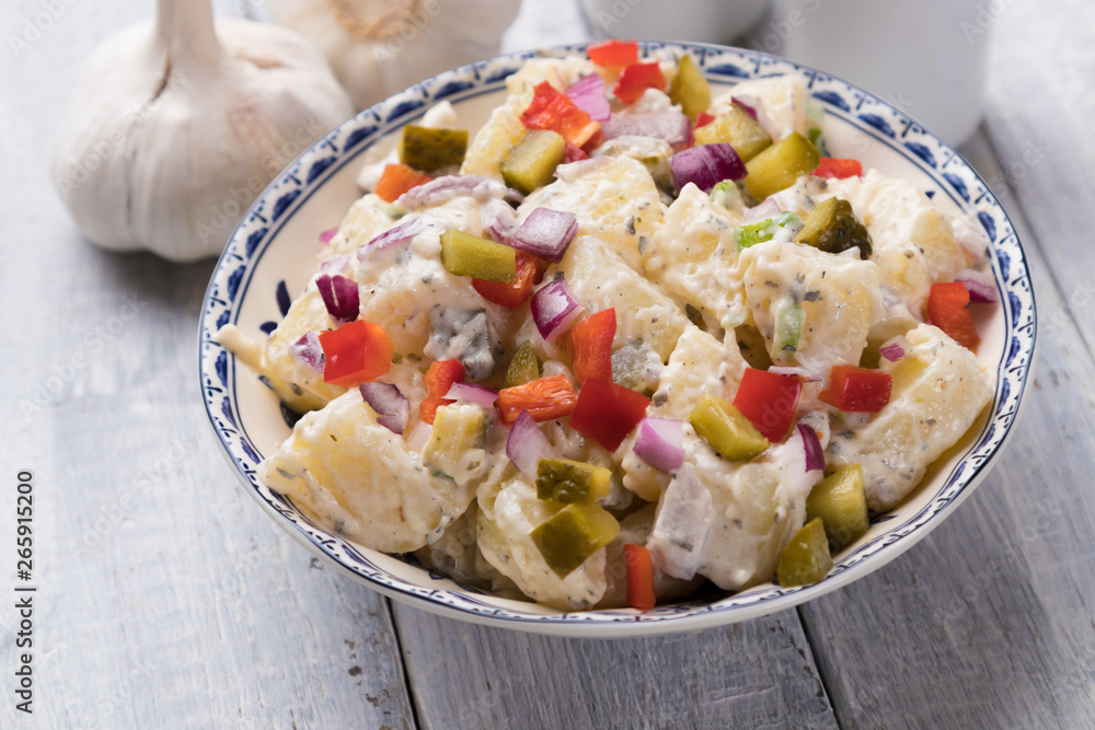 Potato salad with mayonnaise dressing Potato salad with mayonnaise dressing