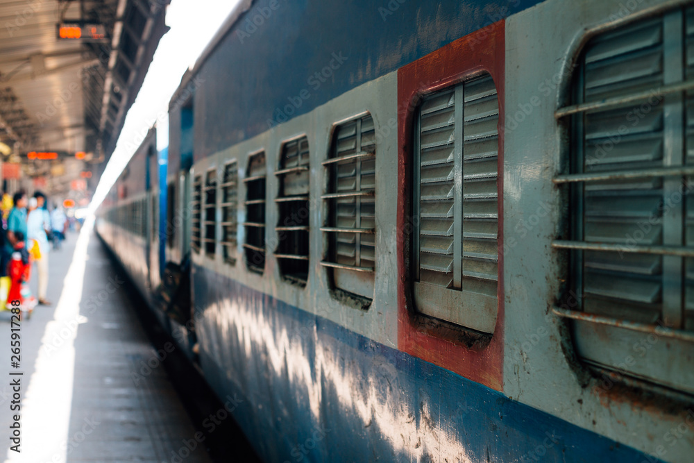 Railway station, Old train in India