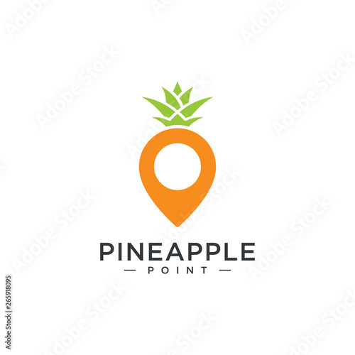 Pineapple Point Logo - Vector logo template