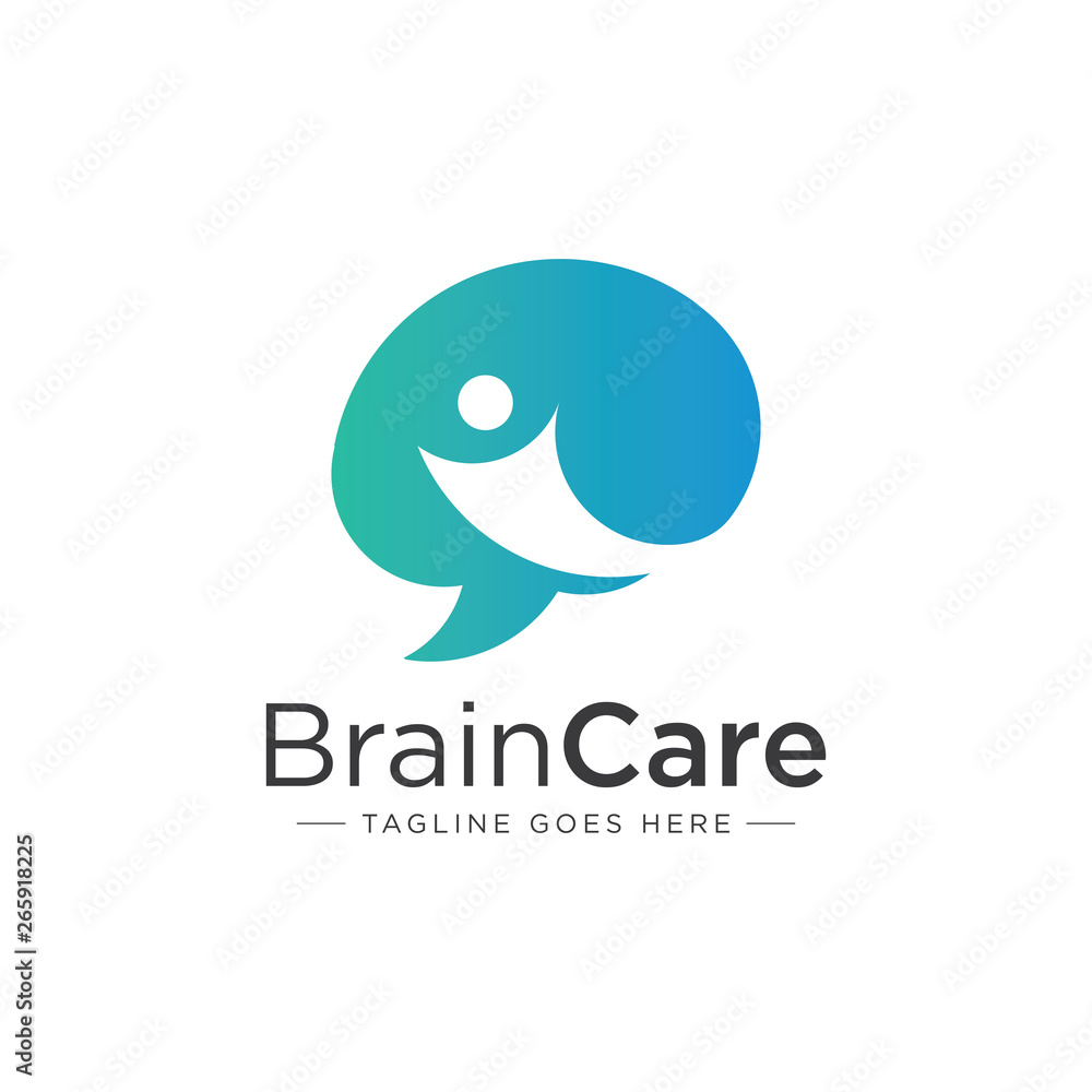 Brain Care Logo - Vector logo template