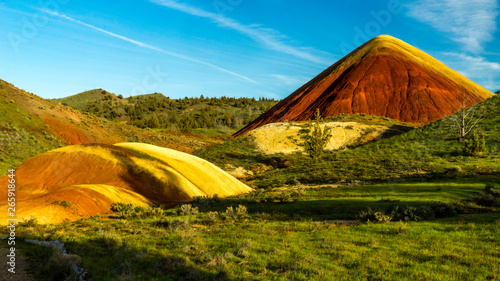 One of Seven Wonders of Oregon - Painted Hills - John Day Fossil Beds National Monument  photo