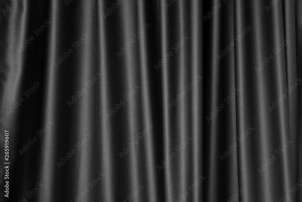 Black Silk Curtains texture background Black Silk Curtains texture background