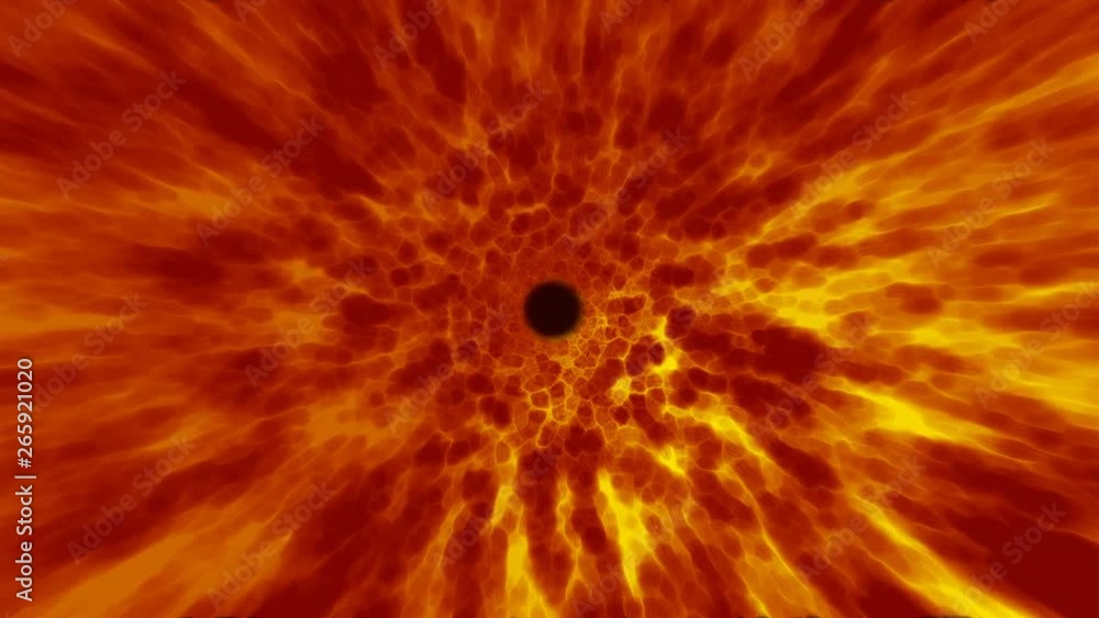 Flying through fire plasma tunnel abstract animation. Loopable 3D animation. Flying through fire plasma tunnel abstract animation. Loopable 3D animation.