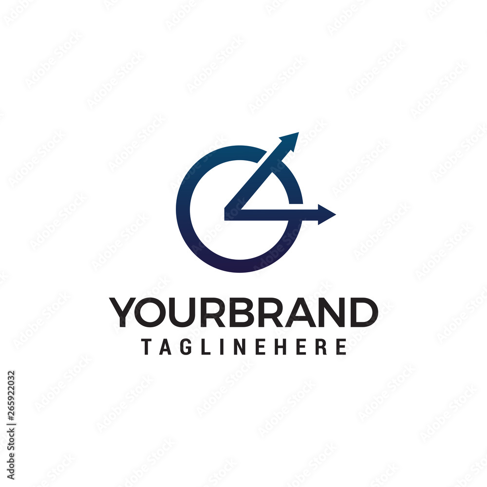 Clock logo design concept template vector Clock logo design concept template vector