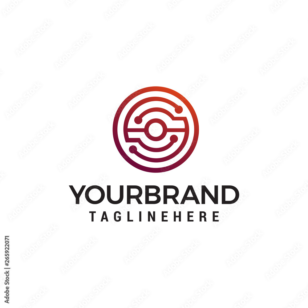 letter s Technology logo design concept template vector letter s Technology logo design concept template vector