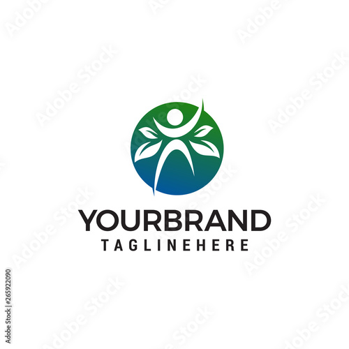 healty people design concept template vector