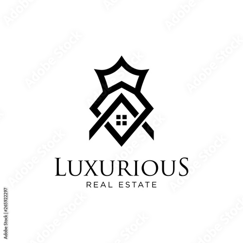 Luxurious Real Estate Logo - Vector logo template
