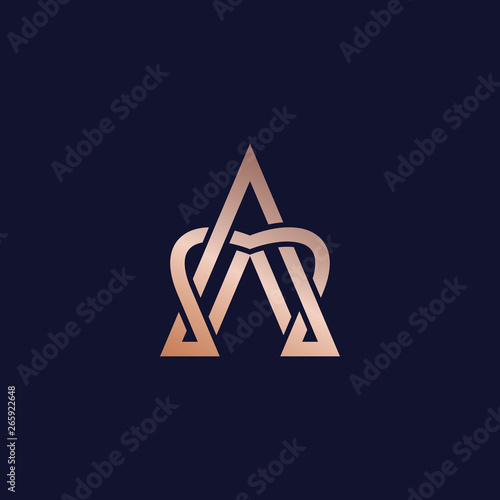 Luxury A Logo - Vector logo template