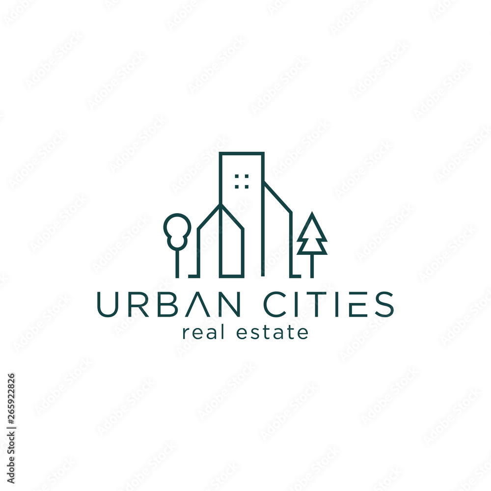 Urban Cities Logo - Vector logo template Urban Cities Logo - Vector logo template