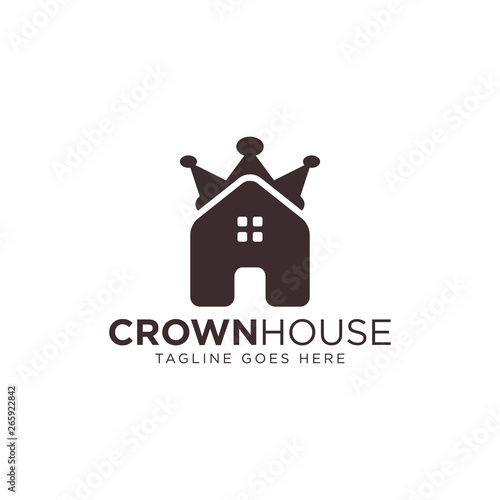 Crown House Logo - Vector logo template
