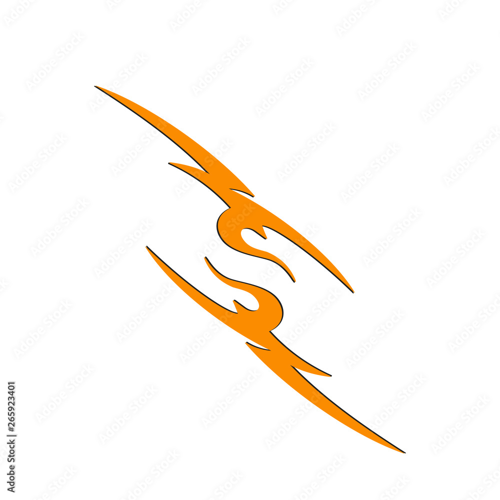 Car Bike Vehicle Graphics, Vinyls Decals vector illustration
