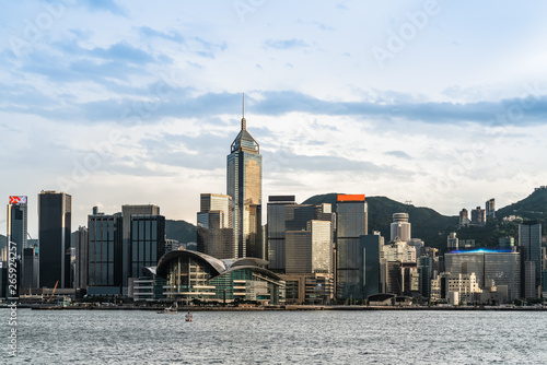 Photography Hong Kong city buildings skyline