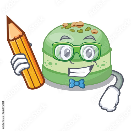 Student pistachio cake in the cartoon fridge