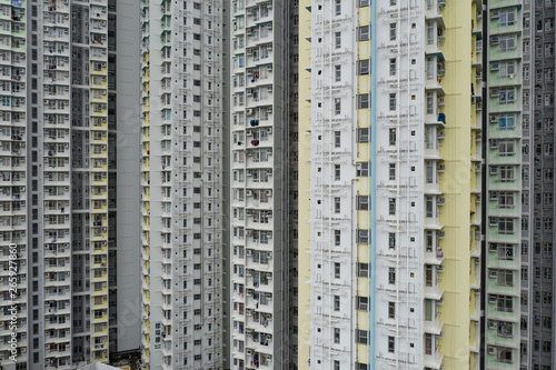 Architecture building facade in the city