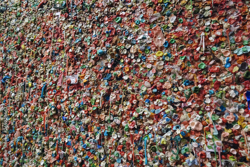 Gum wall in Seattle 