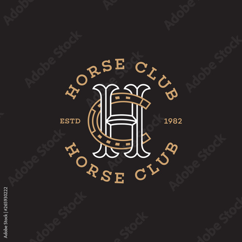 Horse club monogram