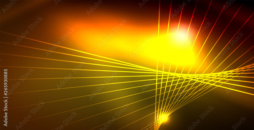 Color neon lights with waves abstract background Color neon lights with waves abstract background