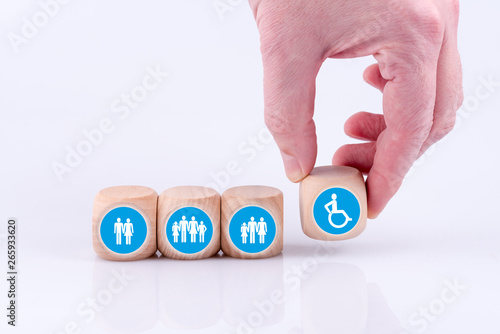 Wallpaper Mural Symbole zu Inklusion von Behinderten in die Gesellschaft Torontodigital.ca