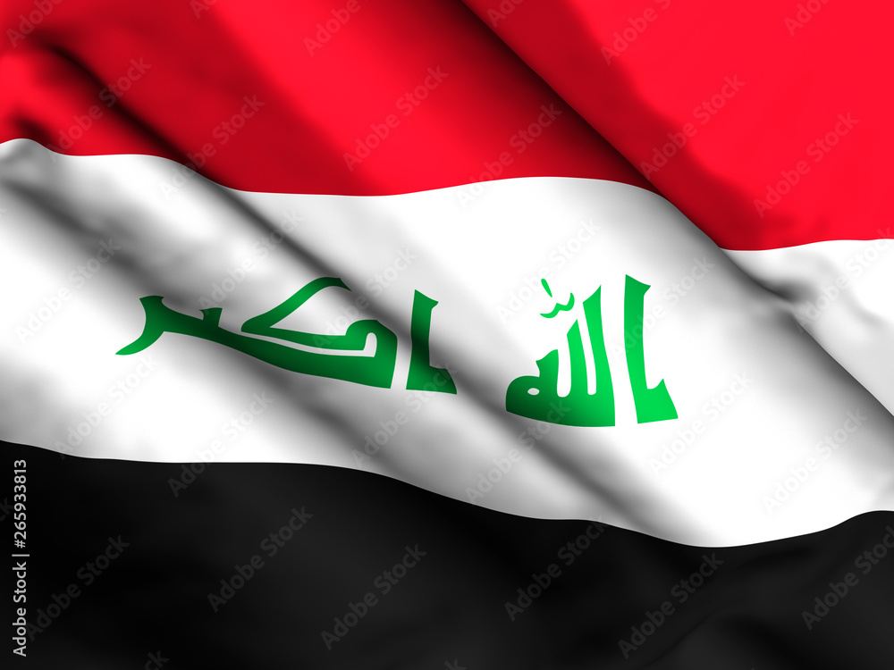Naklejka premium Iraq flag background