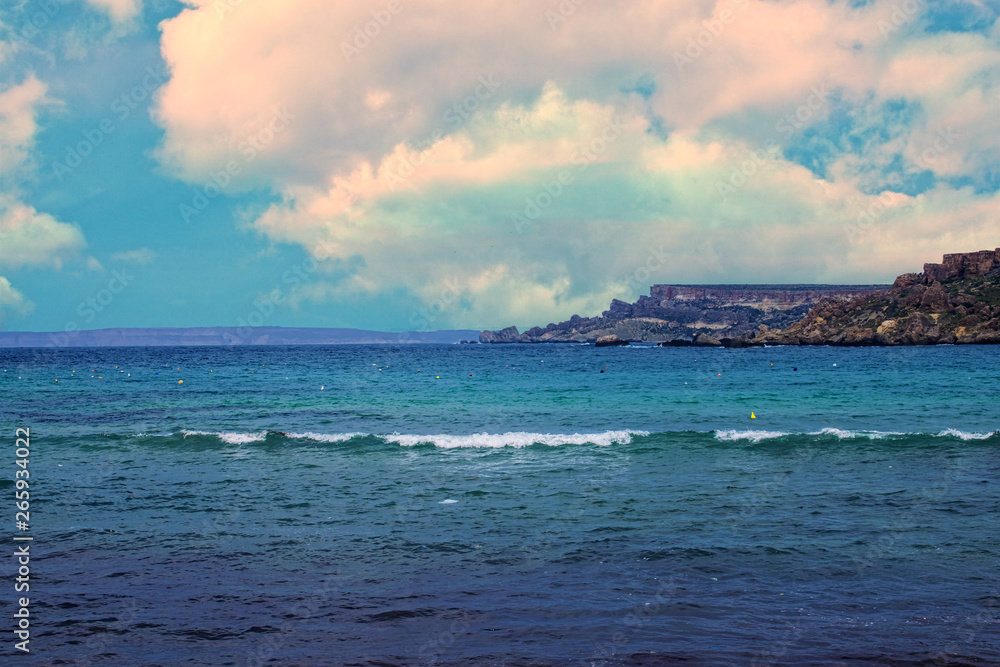 A Seascape of Malta during Spring A Seascape of Malta during Spring