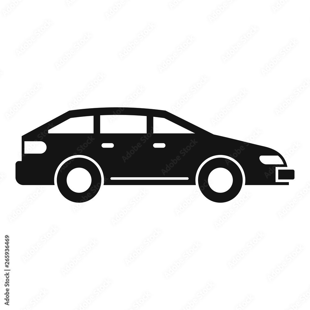 Sedan car icon. Simple illustration of sedan car vector icon for web design isolated on white background