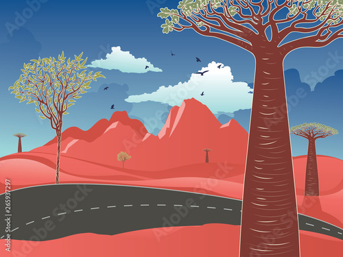 Red Australian desert