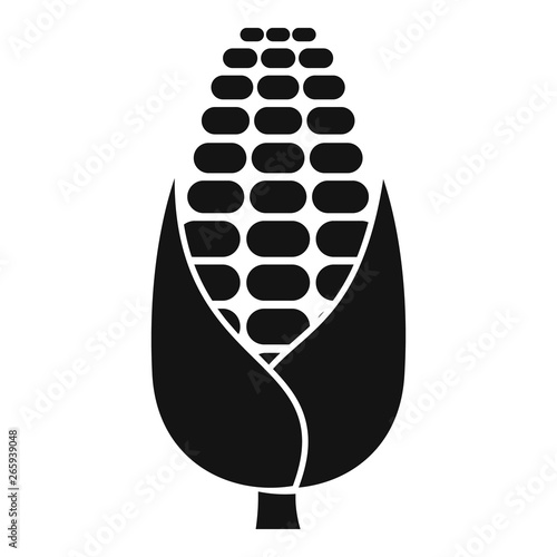 Natural maize icon. Simple illustration of natural maize vector icon for web design isolated on white background
